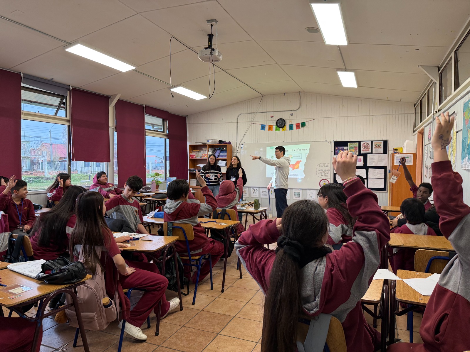 Científicos enseñan sobre virus e influenza aviar a estudiantes de Magallanes y Puerto Williams